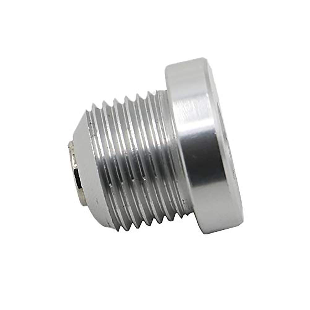 Motoparty Magnetic Engine Oil Drain Plug For Porsche 911 986 996 997 Boxster Cayman,Billet Aluminum 18X1.5Mm,Silver