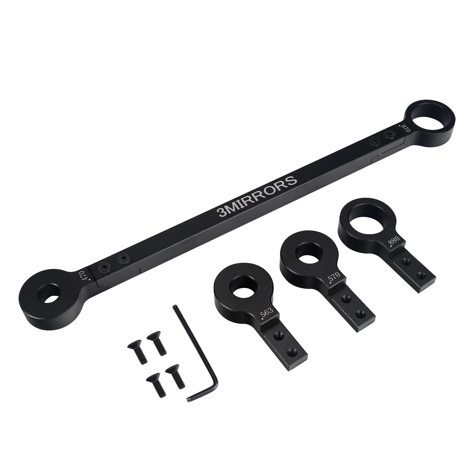 3Mirrors Clutch Alignment Tool Compatible With Polaris Rzr Xp Sportsman 570 Ranger 900 Xp With 10.5In Spacing, Aluminum