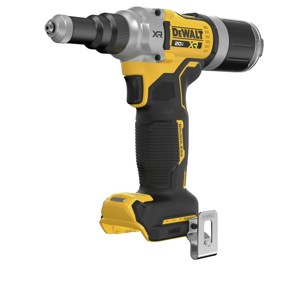 DEWALT 20V MAX XR Cordless Rivet Tool, 1/4'', Bare Tool Only (DCF414B)