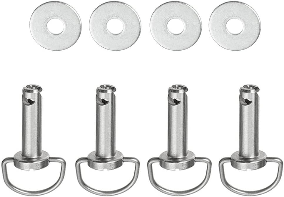 Vpzmt Fastener-1/4 Turn With Washers, Saddlebag Mounting Pin Bolts/Saddle Bag Fasteners Pins For Harley Touring Softail Road King Electra Street Glide (Fastener-1/4 Turn With Washers)