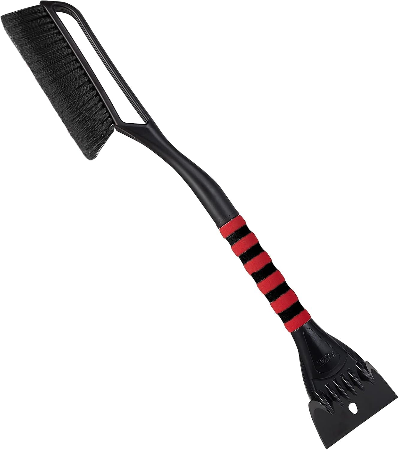 Foval 27 '' Ice Scraper Snow Brush, Wider Snow Scraper(4.73 '' Width) Snow Removal Car Brush With Comfortable Foam Grip For Cars
