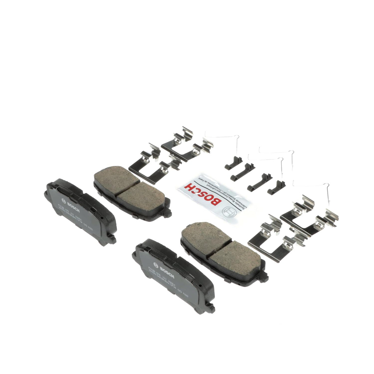 BOSCH BC1724 QuietCast Premium Ceramic Disc Brake Pad Set - Compatible with Select Acura MDX; Honda Passport, Pilot, Ridgeline; 