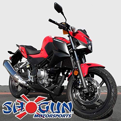 Shogun Fits Honda Cb300F Cb 300 F 2015 2016 2017 2018 Black No Cut Frame Sliders Fits Abs & Non Abs Models - 750-3129 - Made In