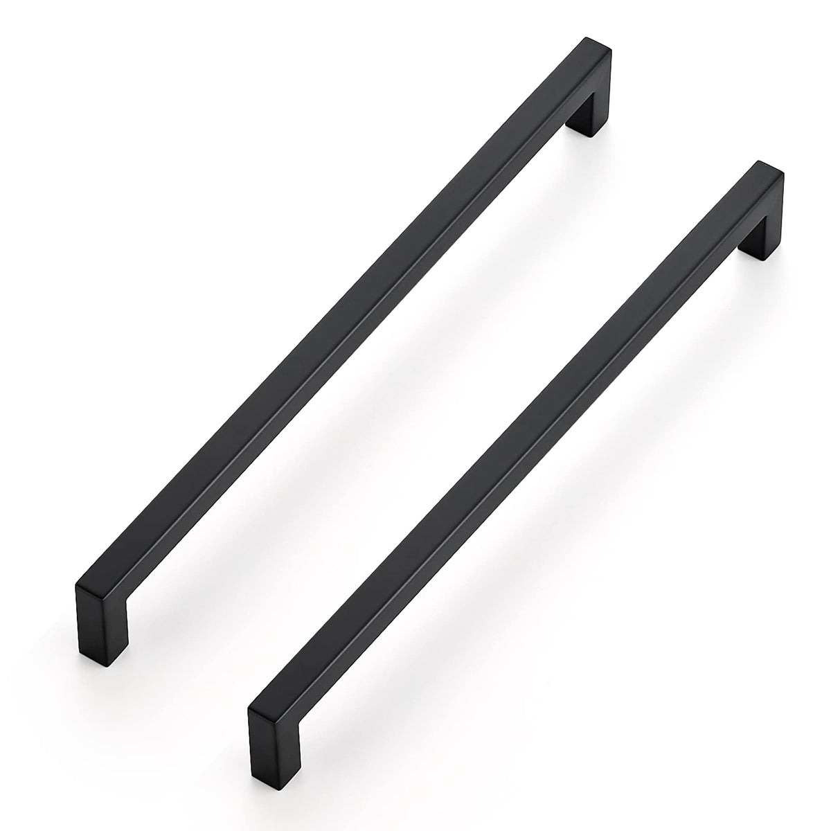 Ravinte 10 Pack 11-5/16 Inch Kitchen Square Cabinet Handles Matte Black Cabinet Pulls Black Drawer Pulls Kitchen Cabinet Hardware Kitchen Handles