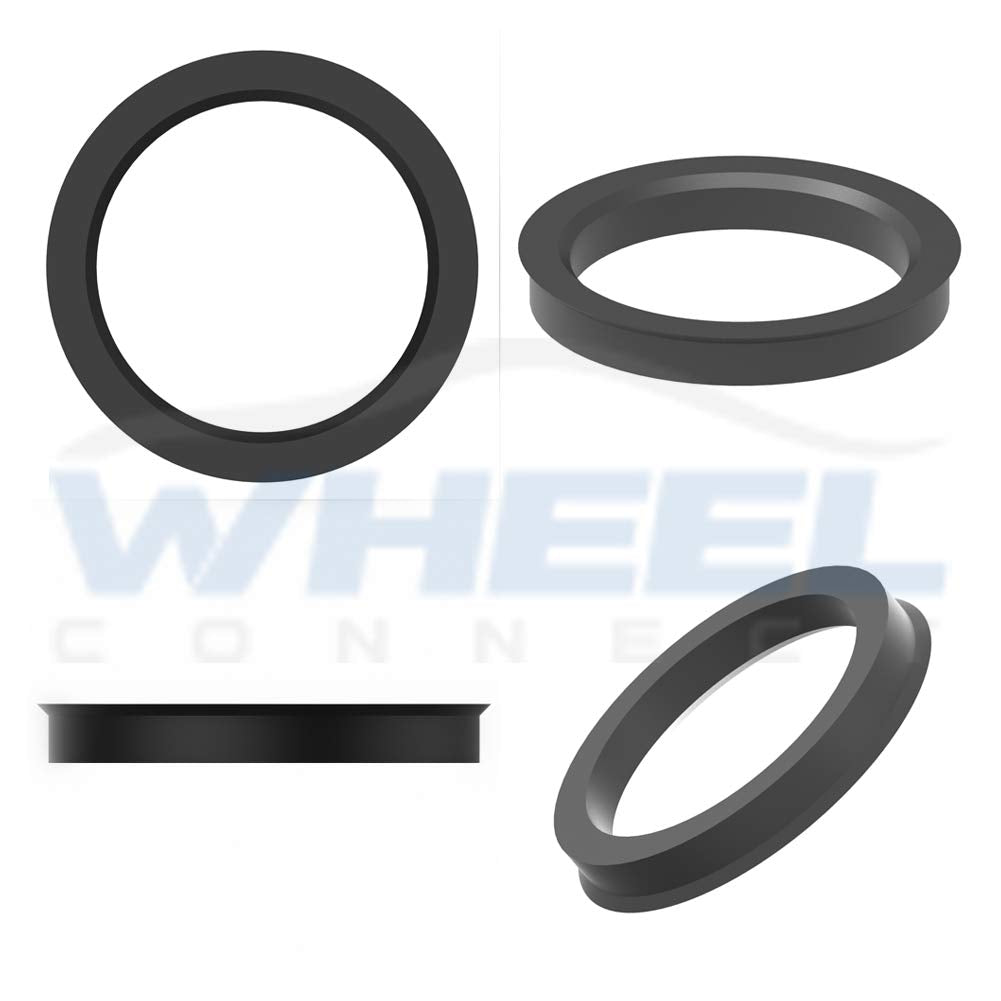 Wheel Connect Hub Centric Rings, 741 To 561, Set Of 4, Abs Plastic Hubrings, Od:74 -Id:5615 (561) Mmp