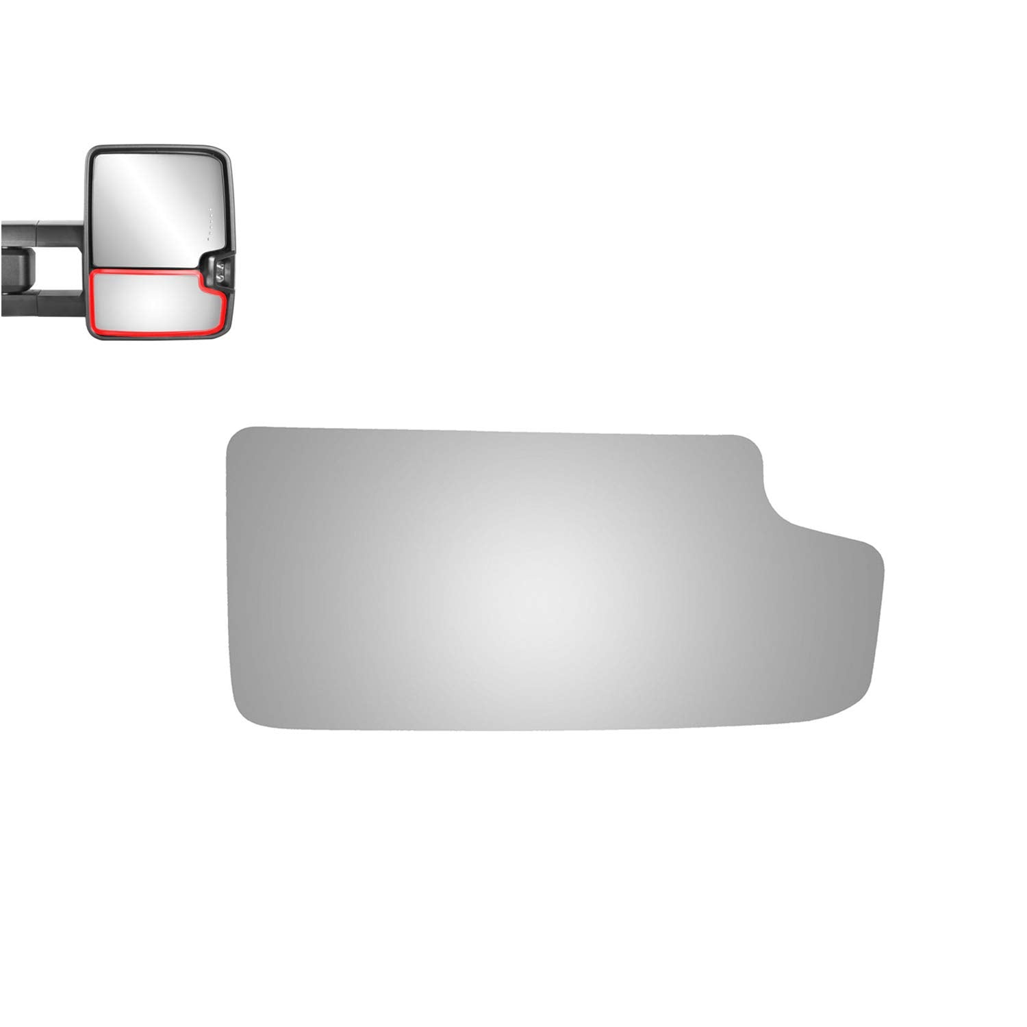 Adanz Towing Mirror Glass Fit For Chevy Gmc C/K 1500 2500 3500 Pickup Chevrolet Avalanche Silverado Suburban Escalade Tahoe Blaz