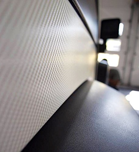 Vvivid Xpo White Carbon Fiber Car Wrap Vinyl Roll With Air Release Technology (6Ft X 5Ft)