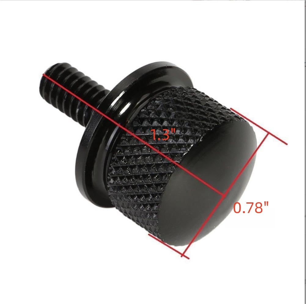 Black Stainless Steel Seat Bolt Screw Suitable To For Harley Davidson 1996-2023