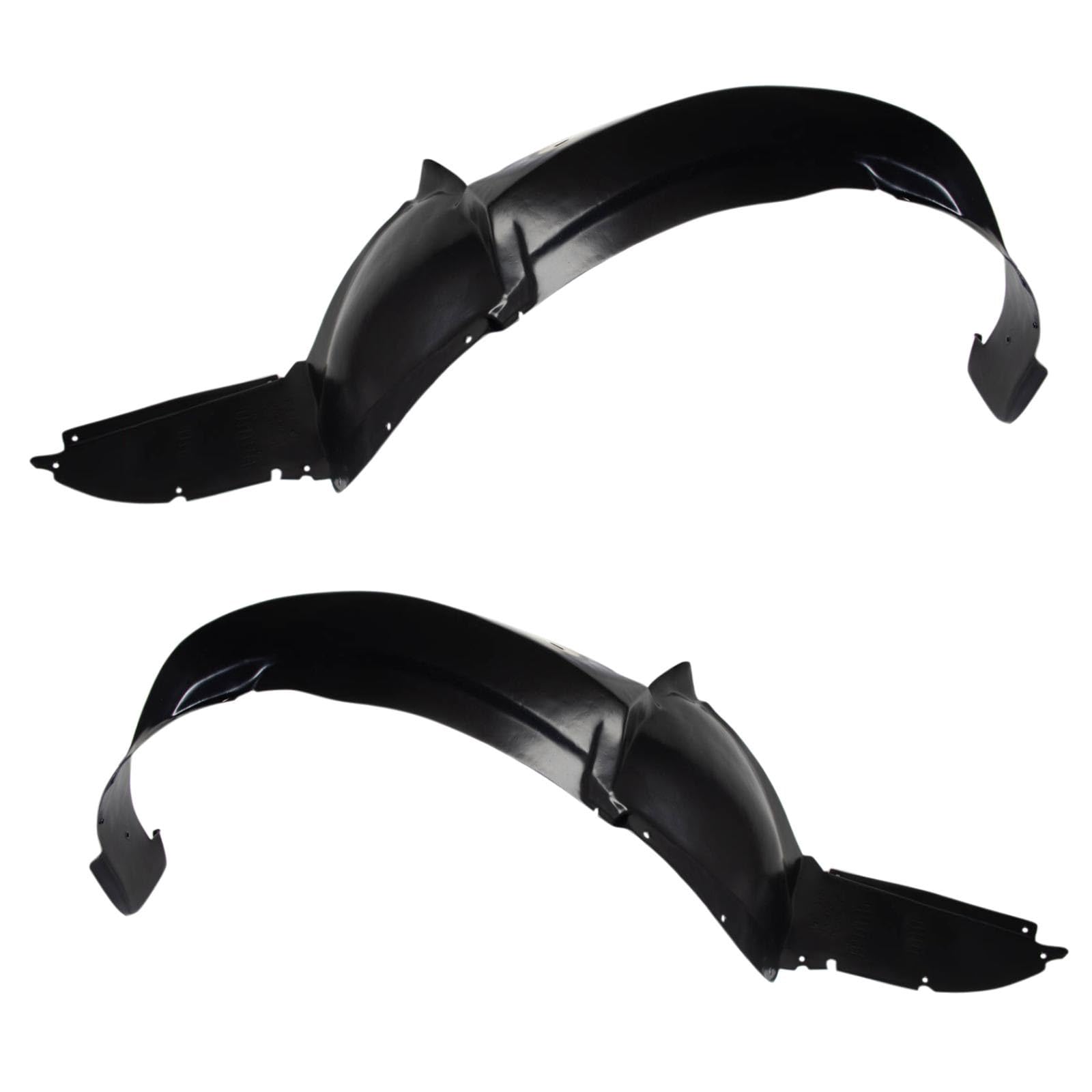 Trq Front Inner Fender Liner Set Compatible With 2007-2009 Pontiac G5 Gm1250120 Gm1251121
