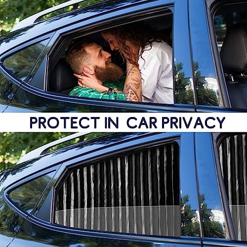 Zatooto Car Side Window Sun Shades - Privacy Magnetic Black 2 Pcs Covers Blinds Curtains - Auto Accessories Sunshades Keeps Cool