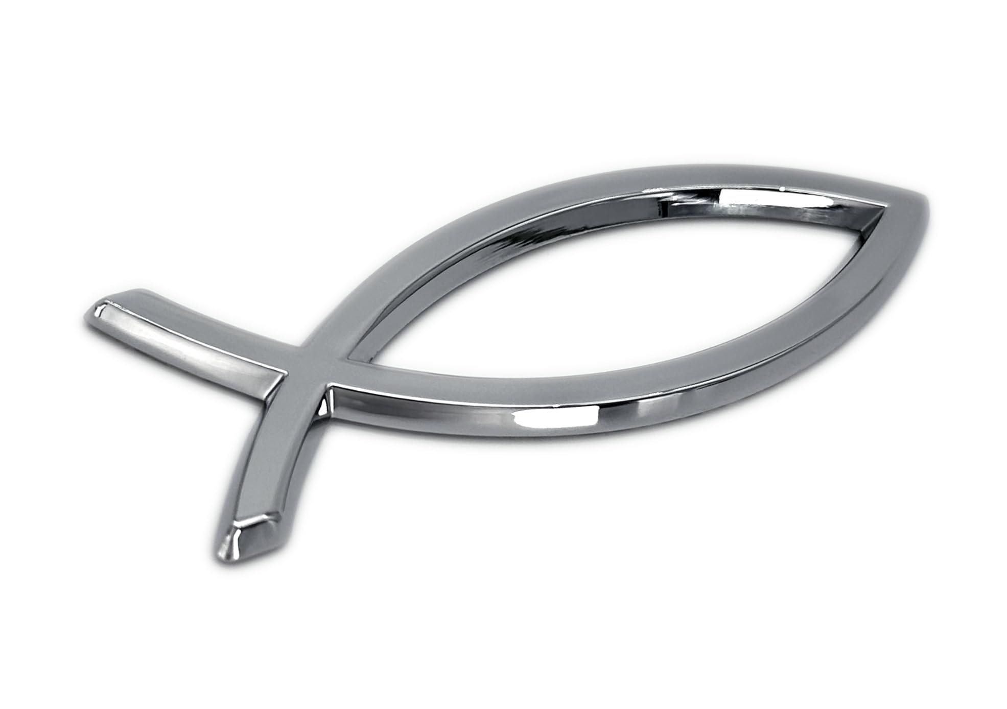 Christian Fish Chrome Auto Emblem