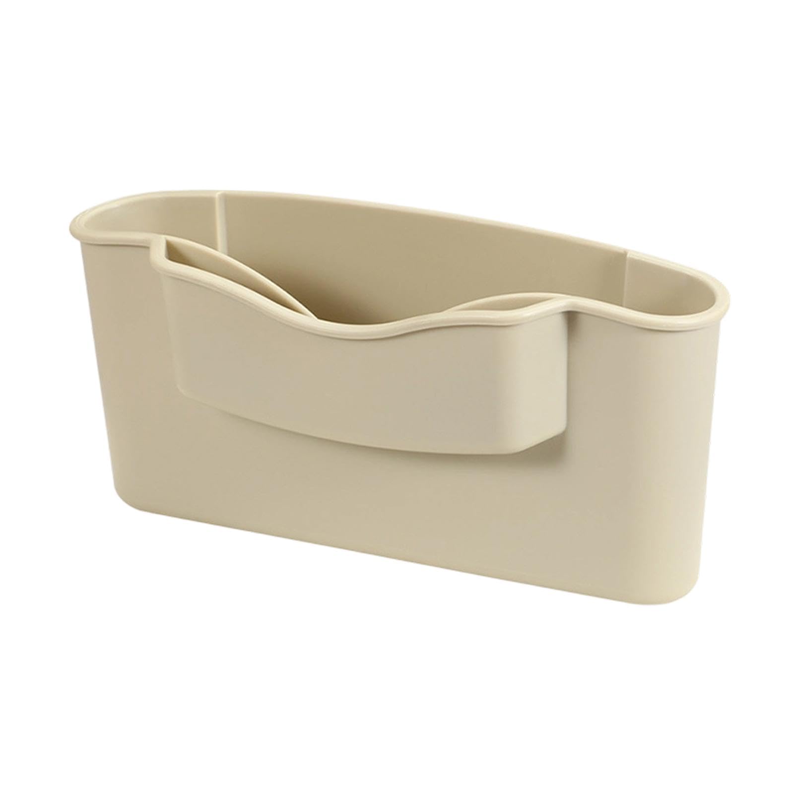 Enakshi Car Center Console Storage Box Practical Universal Door Mount with Card Slot Beige| Parts & Accessories | Car & Truck Pa