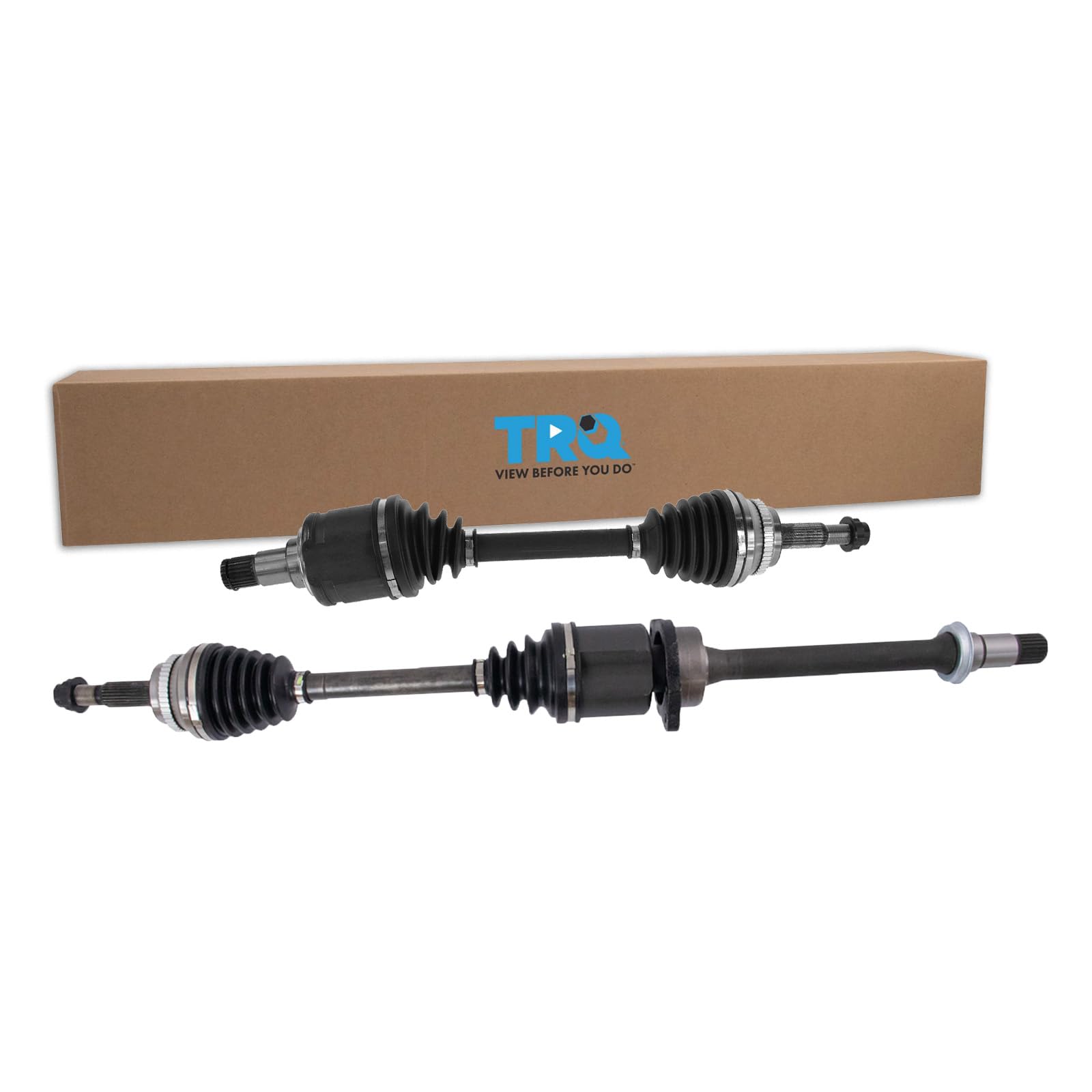 Trq Front Cv Axle Shaft Assembly Set Compatible With 2005-2010 Scion Tc 2001-2003 Toyota Rav4