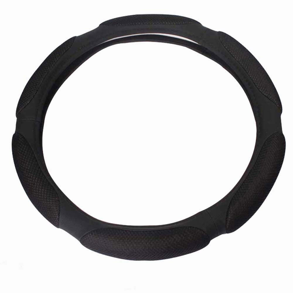 Jonscart Steering Wheel Cover -Odorless, Cooler Hands In Summer, Warmer Hands In Winter (Black)