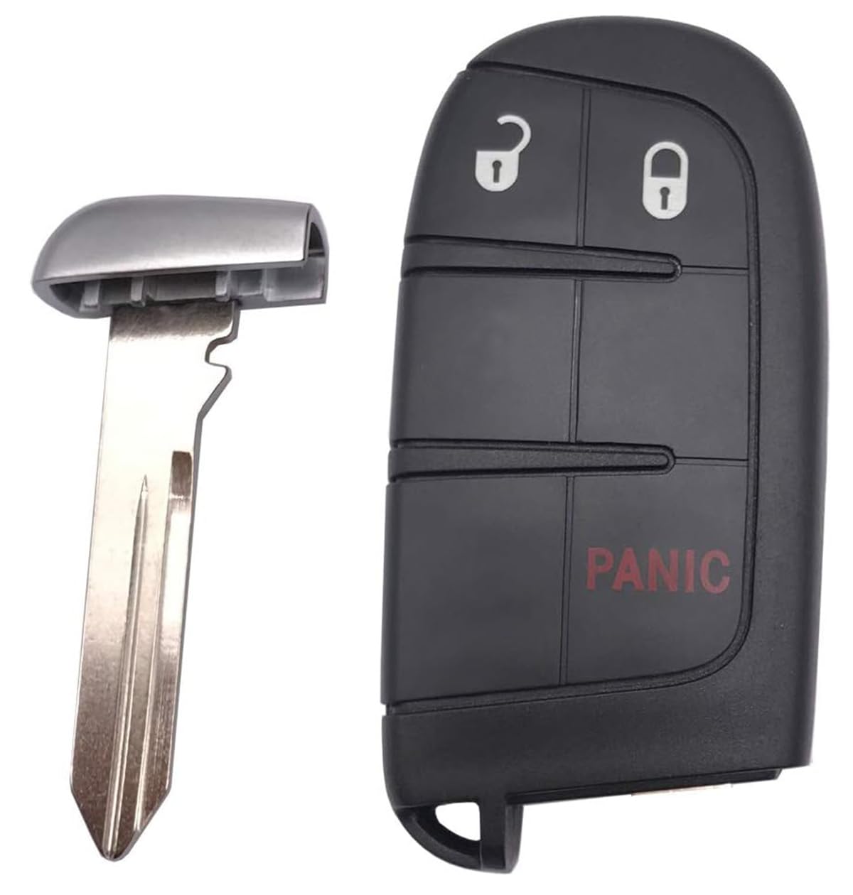 Horande Replacement Key Fob Cover Case Fit For Dodge Charger Challenger Jeep Grand Cherokee Compass Renegade Patriot Grand Coman