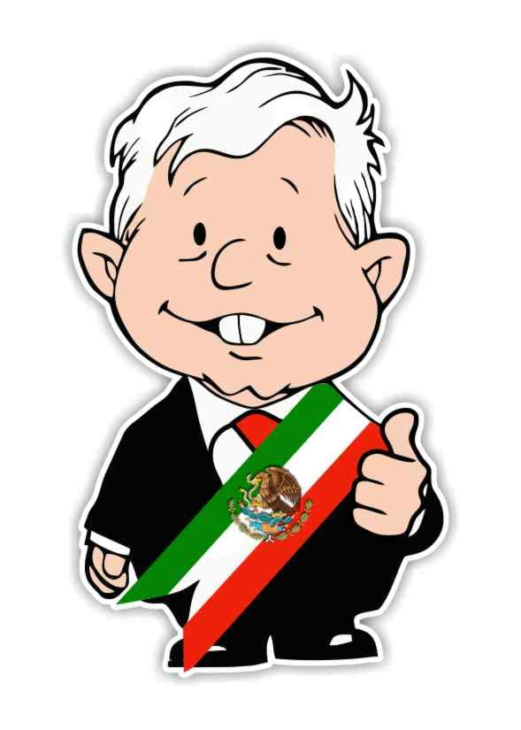 AMLO Lopez Obrador AMLITO Presidente Precision Cut Decal (4'h X 2.4'w)
