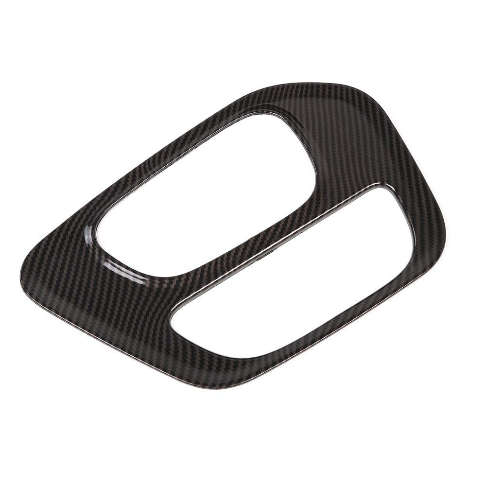 Voodonala For Dodge Challenger 2015-2023 Center Gear Shift Panel Covers Decoration Trim Accessories For Dodge Challenger 2015-2023 (Carbon Fiber Grain)