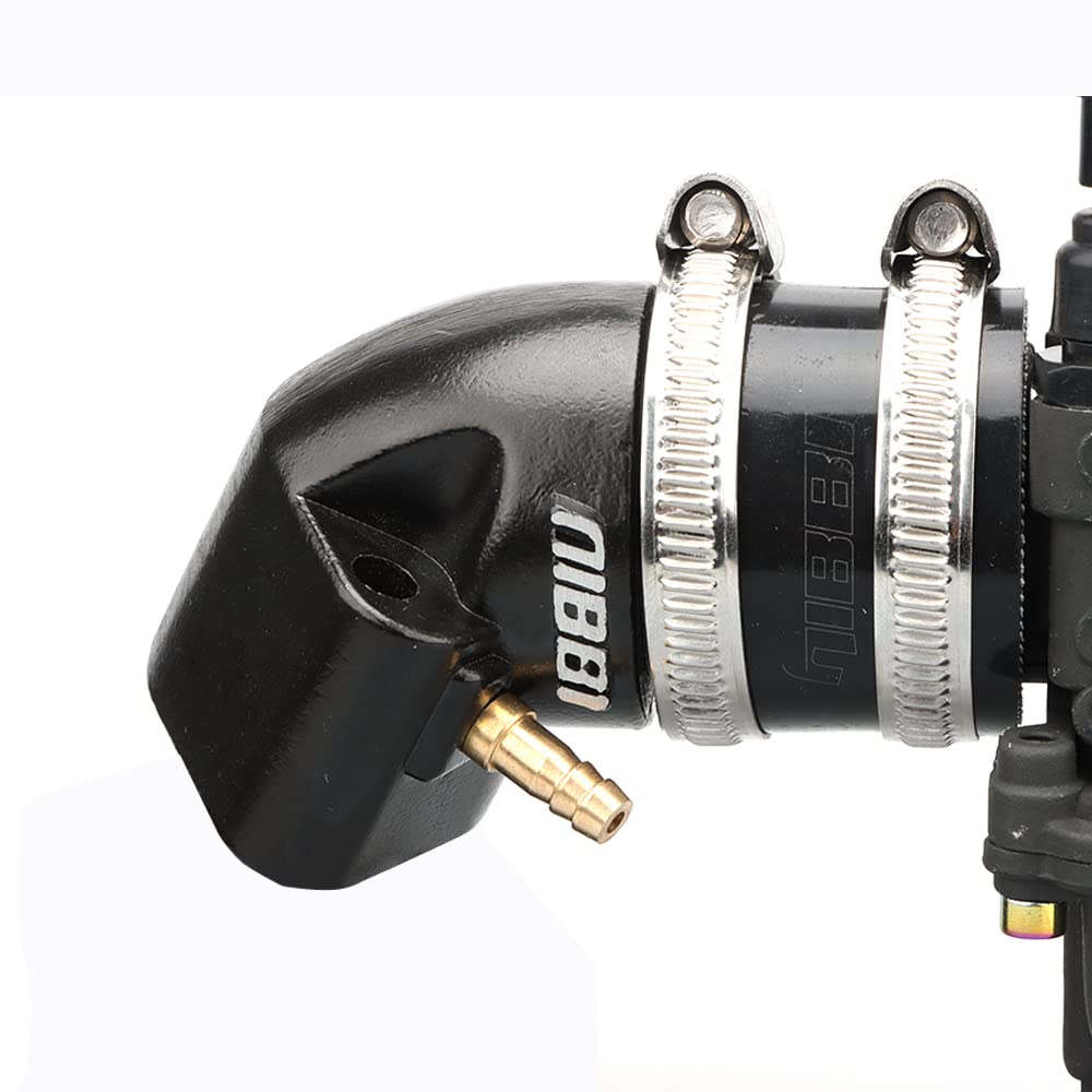 Nibbi Motorcycle Intake Manifold,Carburetor Boot Joints,Parts Replacement Manifold Boot For Motorcross Dirt Bike Gy6 Engine Scooter