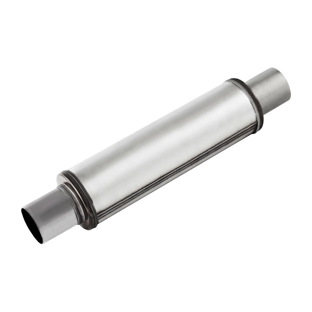 2.25'' Inlet/Outlet Exhaust Muffler,2.25'' Exhaust Muffler Universal Resonator Stainless Steel Straight Through Design Exhaust T