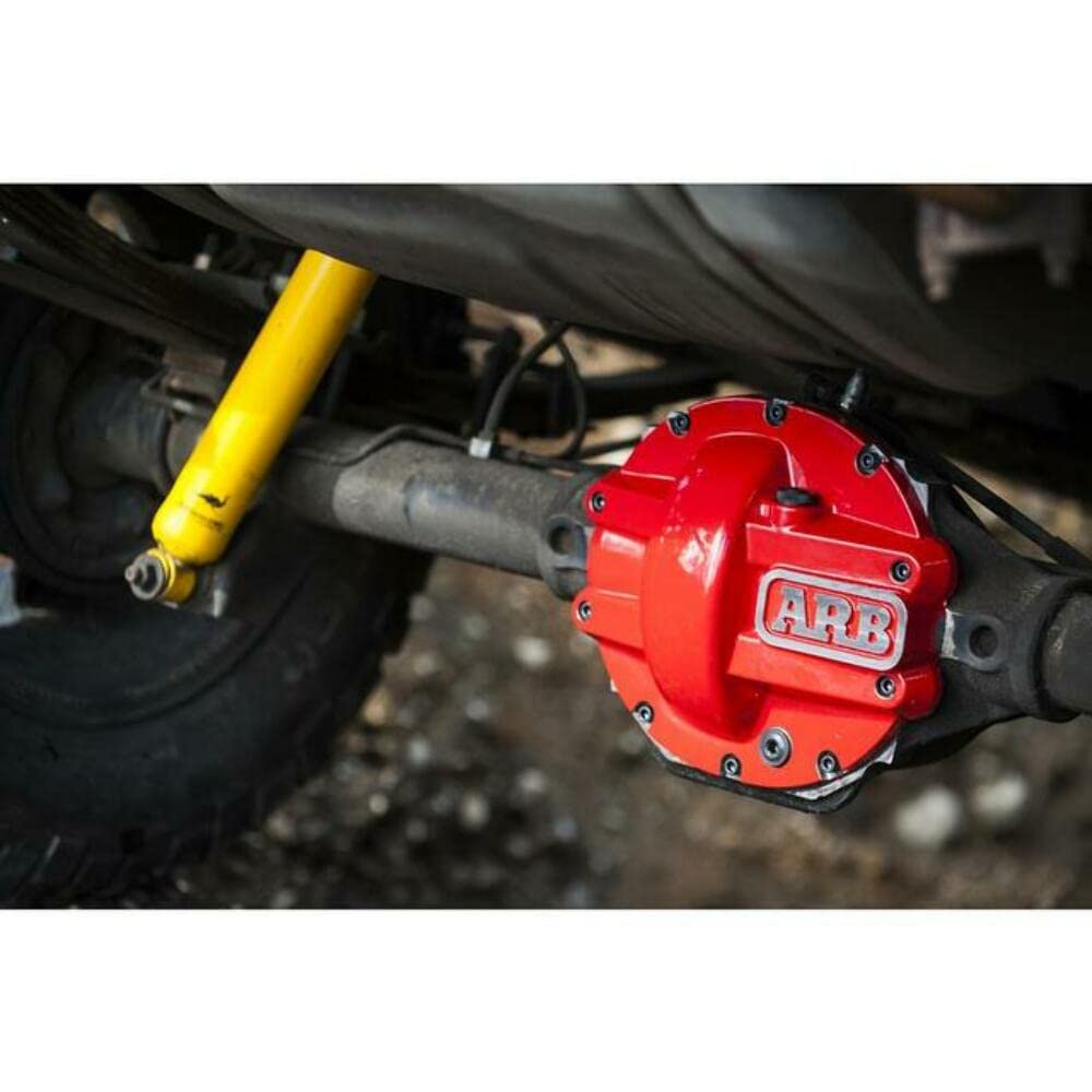 Arb 750012 Rear Differential Dana Cover Red For Wrangler Jl Rubicon And Jt Gladiator M220, Also Sport/Sahara With Lsd Or Manual