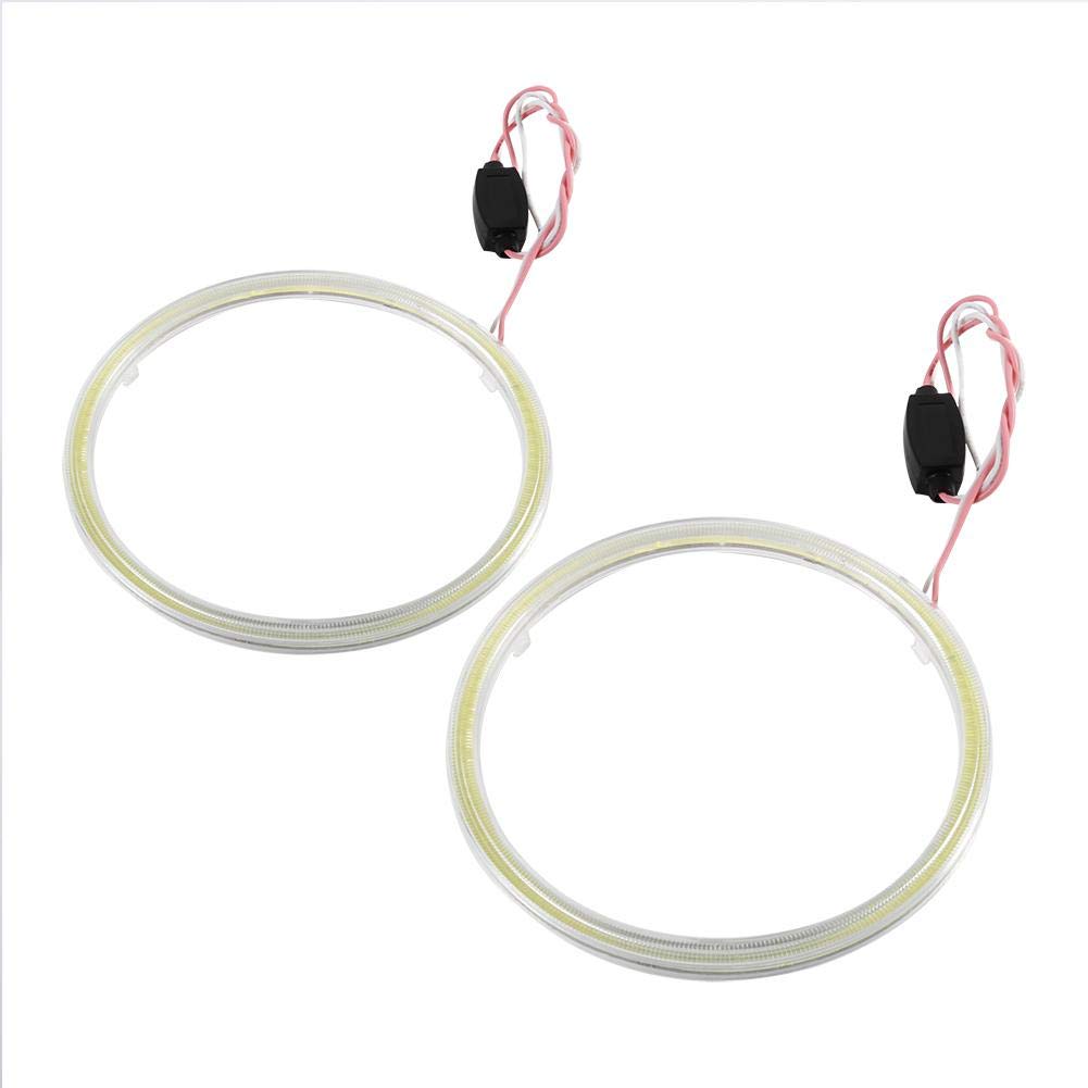 1 Pair Angle Eyes Led Drl Halo 60Mm 70Mm 80Mm 90Mm 100Mm Angel Eyes Cob Chips Headlight Drl For Motorcycle Car(110Mm)