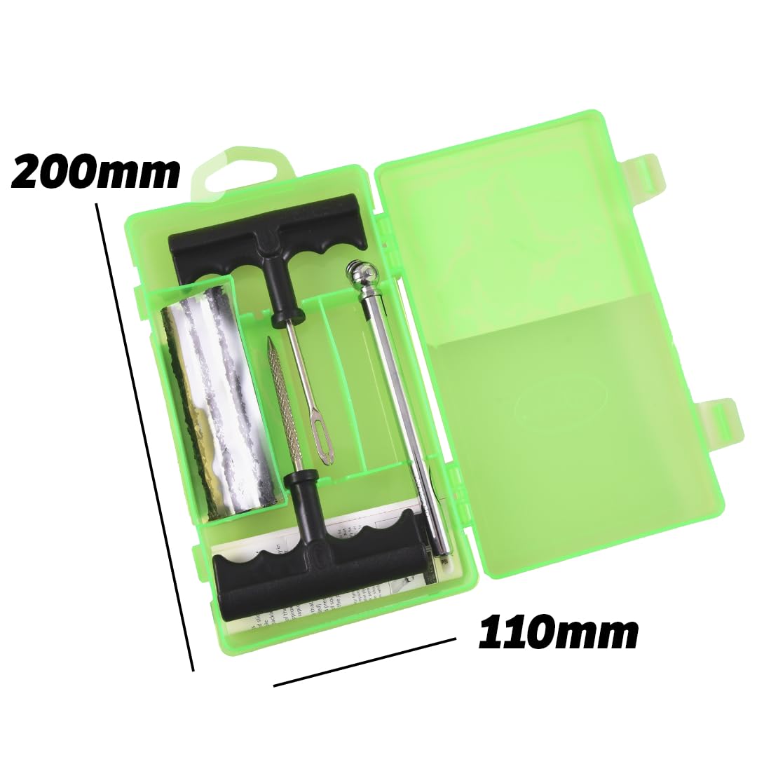 Slime 20133 Tire Repair Tackle Kit, Large, Contains Strings, Tools And Pencil Gauge, 9 Pieces