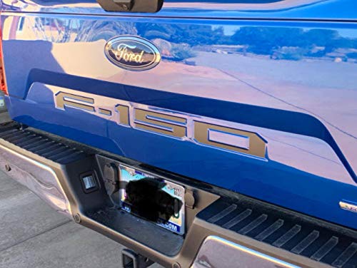 Decal Mods 2018-2020 Tailgate Insert Decals Letters Inlays Indent Stickers (Thin Decal [Not Raised Letters]) For Ford F150 (2018