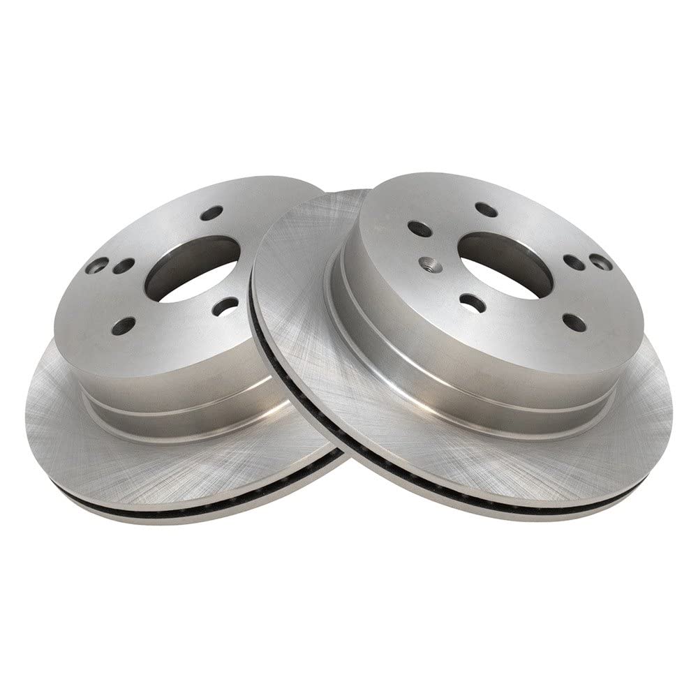 Trq Rear Brake Rotors Set Vented Compatible With 2010-2017 Chevrolet Equinox Gmc Terrain