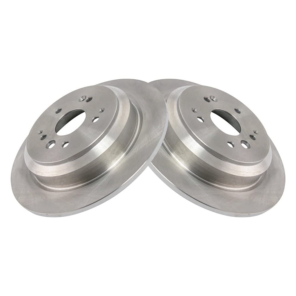 Trq Rear Brake Rotors Set Solid Compatible With 2014-2016 Acura Mdx