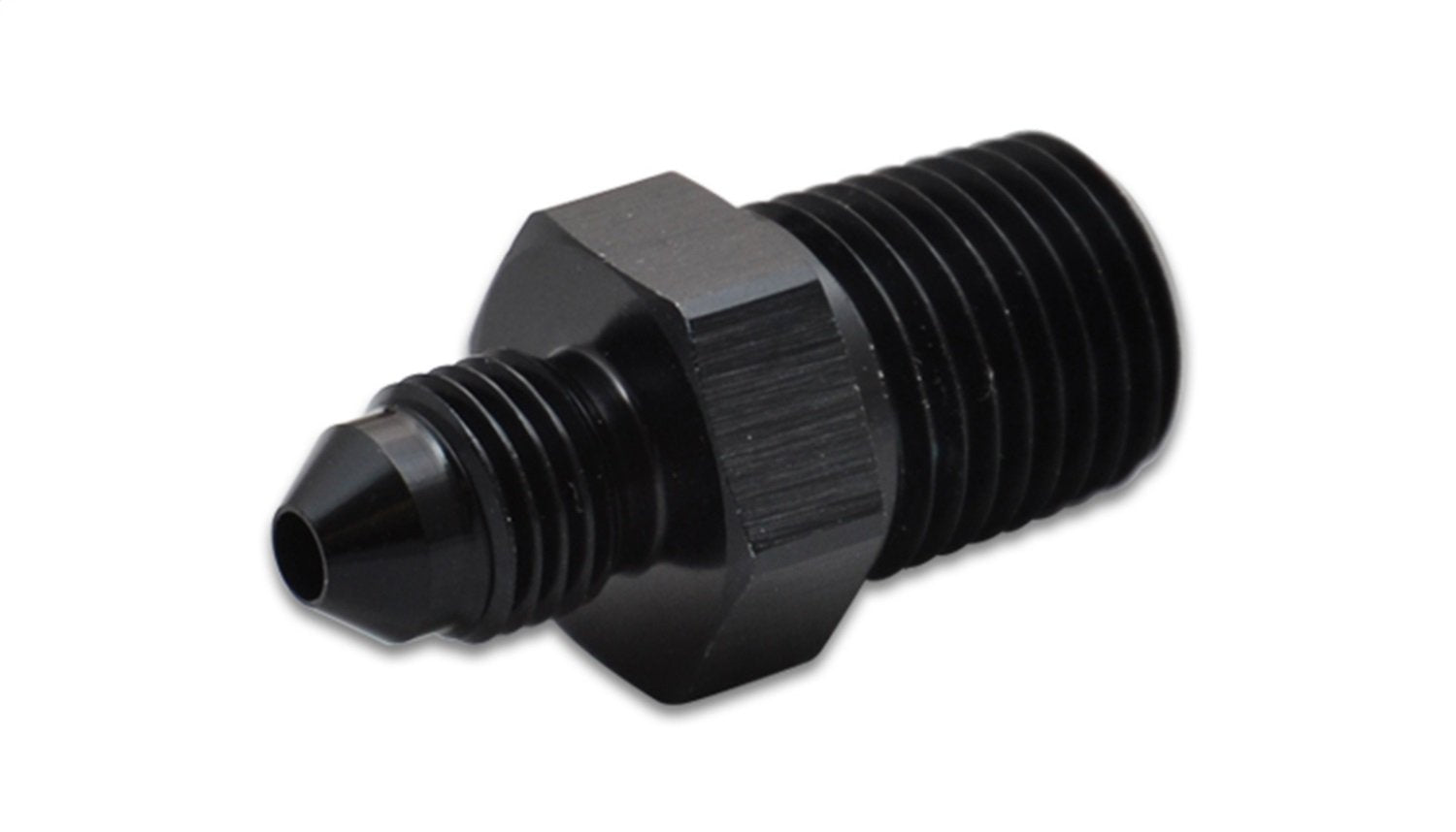 Vibrant Performance Power 10293 Fitting, Adapter, Straight, Male -4 An To Male 1/8 In. Npt, Aluminum, Black Anodized, Each