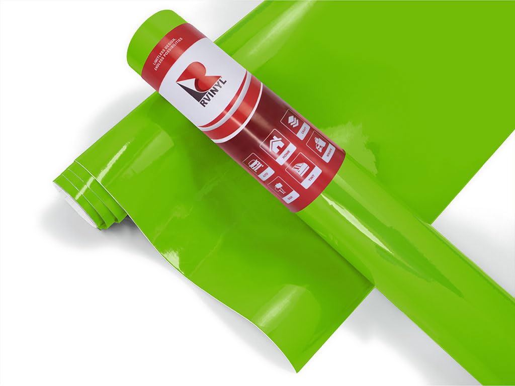 3M 2080 Series G16 Gloss Light Green - 5Ft X 3Ft - Dual Cast Car Wrap Vinyl Film And Controltac Air Release Adhesives - Bubble F
