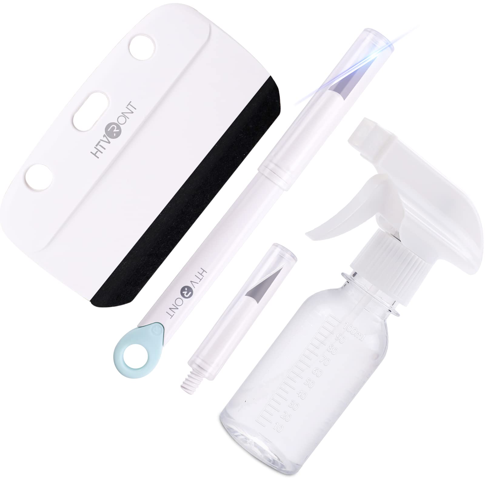 Htvront Window Film Kit - 4 Pcs Window Privacy Film Installation Tools, Easy To Apply Glass & Car Windows Tint Kit, Includes Fel