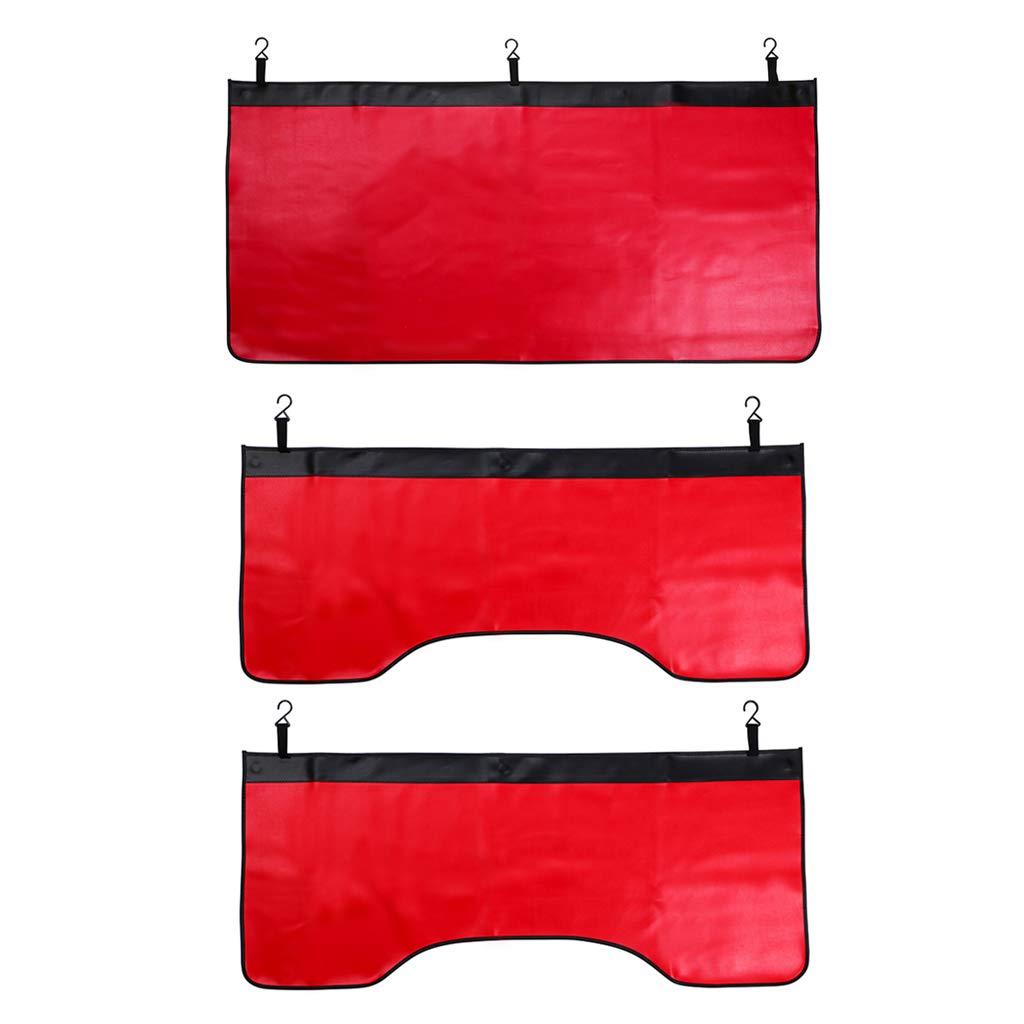 OwnMy Lightweight Automotive Mechanic Magnetic Leather Fender Cover Protector Gripper Mat Pad with Hooks for Repair Automotive W