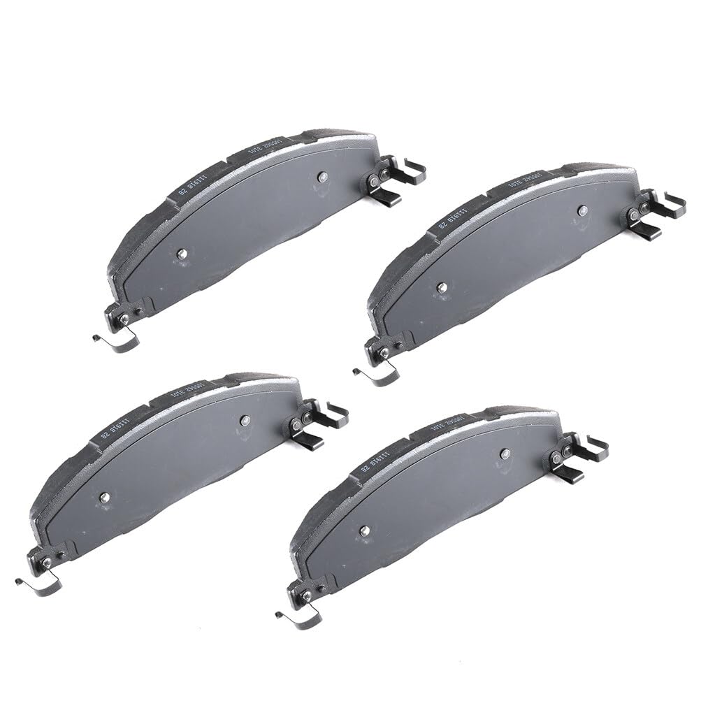 Cciyu D1400 Rear Semi-Metallic Disc Brake Pads Kit - 4Pcs For Dodge Ram 2500 09-10, 3500 09-10, 1500 12, 2500 11-18, 3500 11-18,