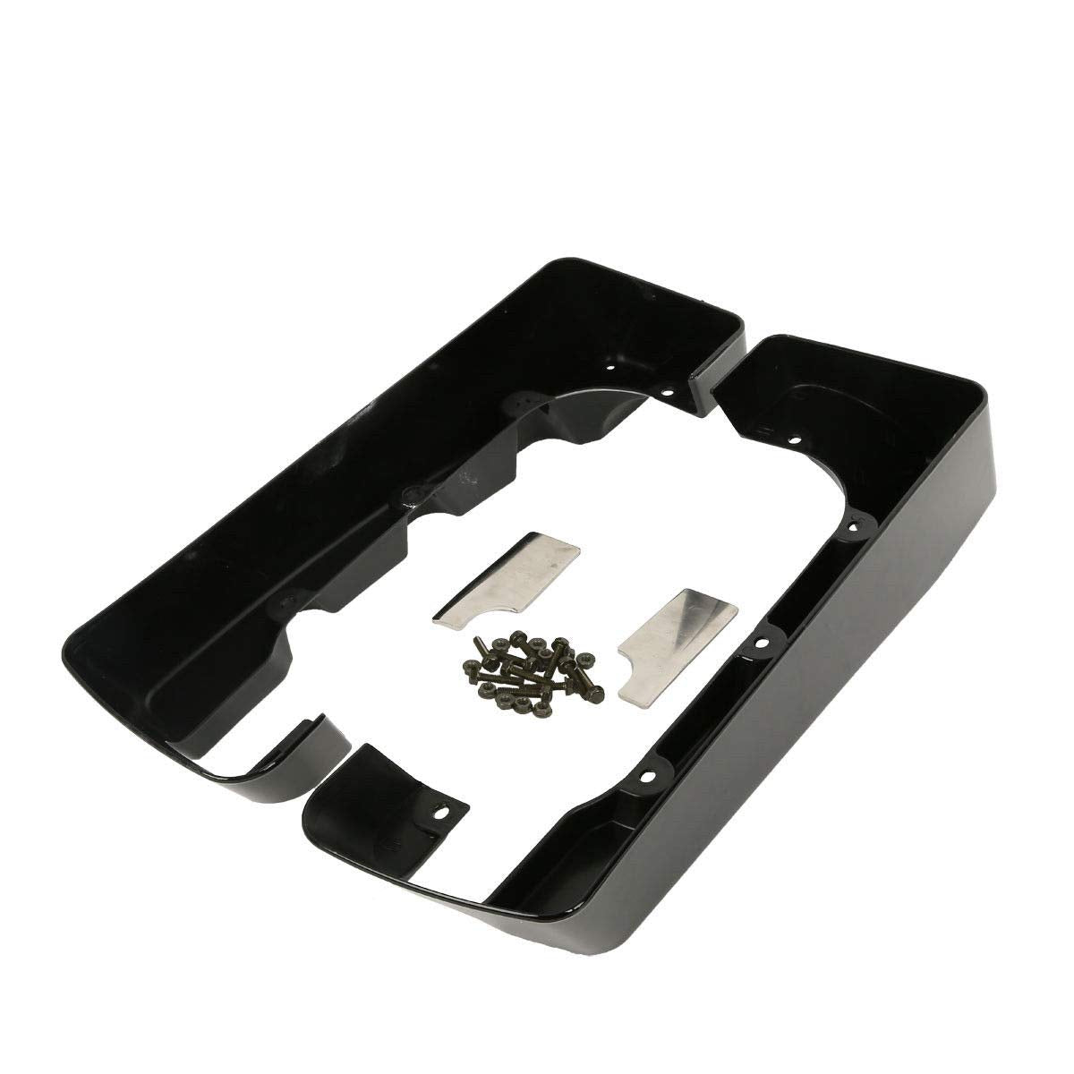 TCMT ABS 4'' Hard SaddleBag Extensions Fits For Harley Touring Models CVO Road Glide Road King Street Glide Electra Glide Ultra