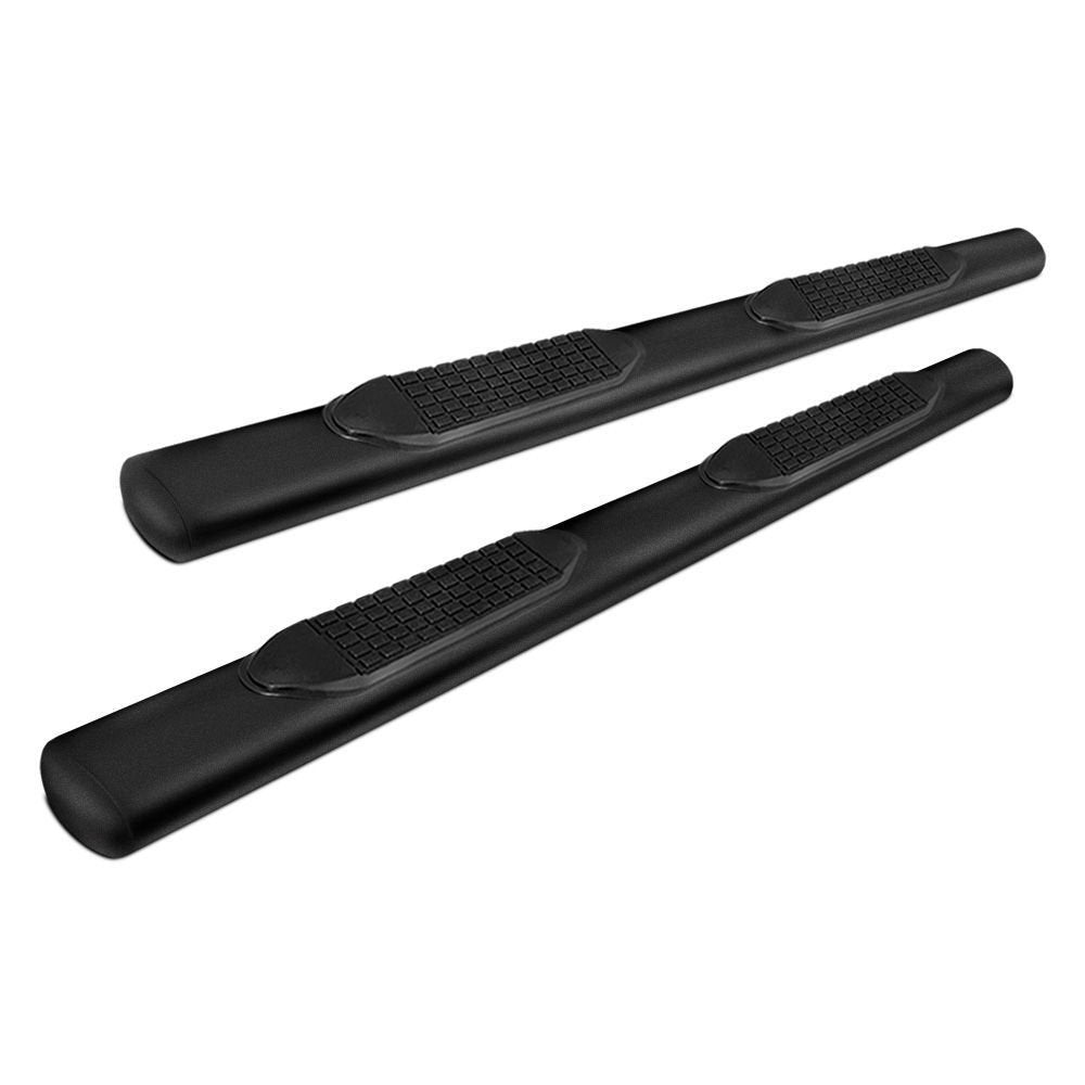 TrailFX 2940413053 Black 4 Oval Tube Side Step