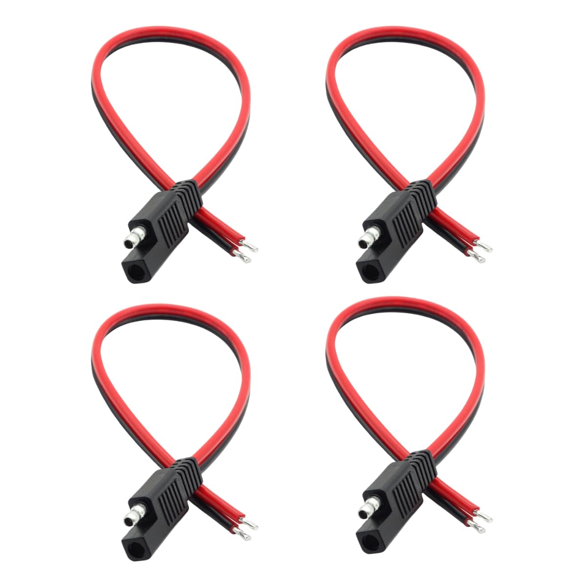 SAE Extension Cable, SAE Connector Quick Disconnect Plug Extension Cable for Automotive, RV, Motorcycle Cars Tractor, Solar Pane