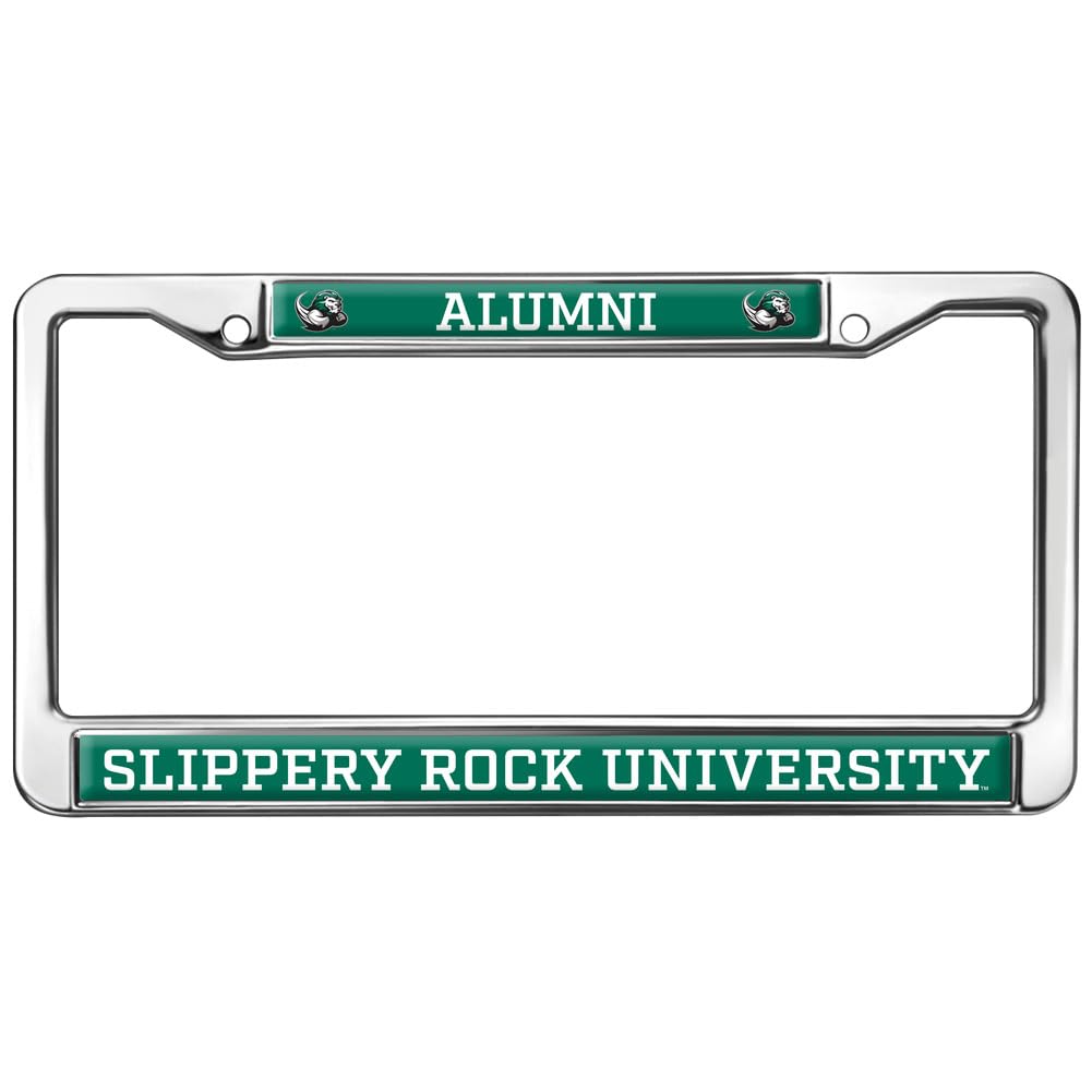 Slippery Rock University Alumni Full Size Standard License Plate Metal Frame