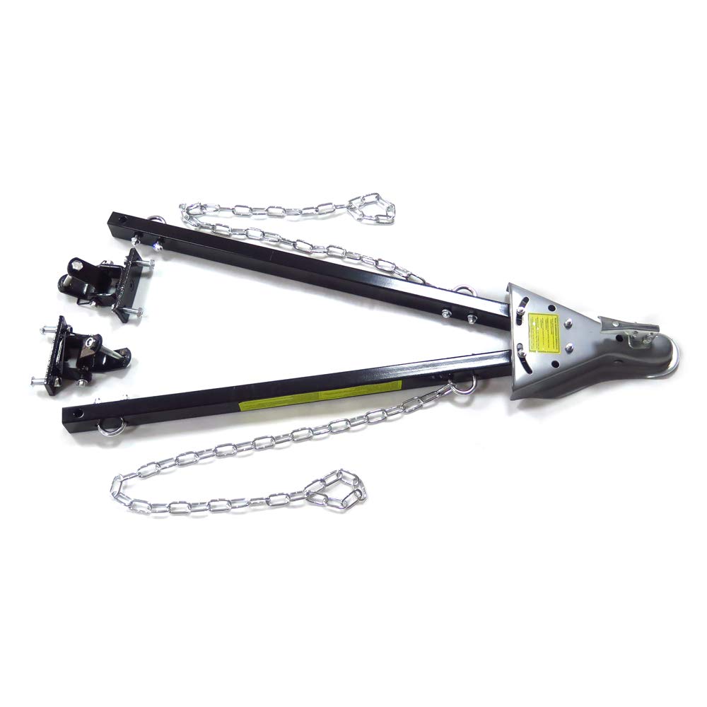 Httmt 5000 Lb Adjustable Bumper Mount Tow Bar With Chain Towing Truck Trailer Car