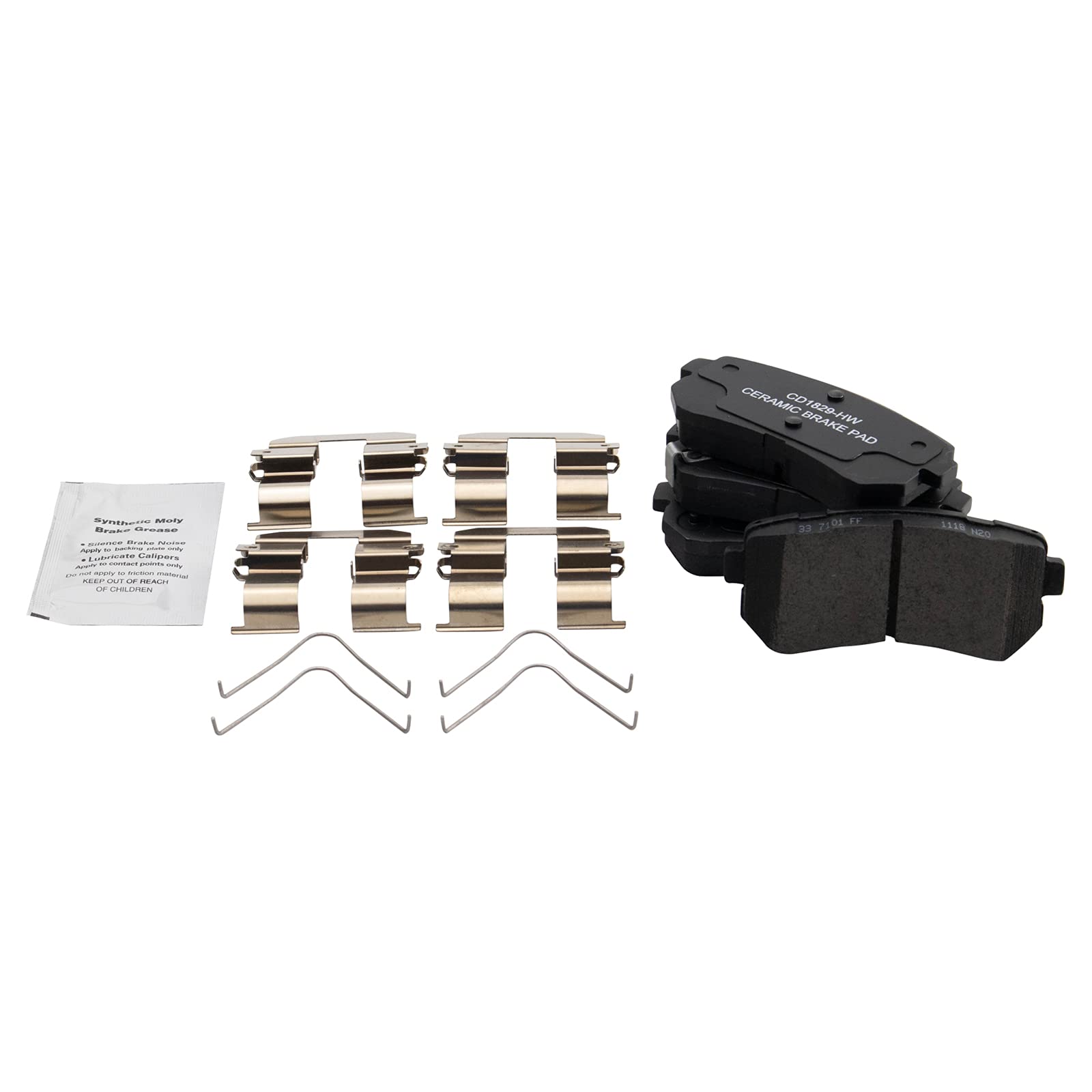 Trq Rear Brake Pad & Rotor Kit Brake Pads Brake Rotor Ceramic Compatible With 2016-2019 Hyundai Sonata 2016-2018 Kia Optima