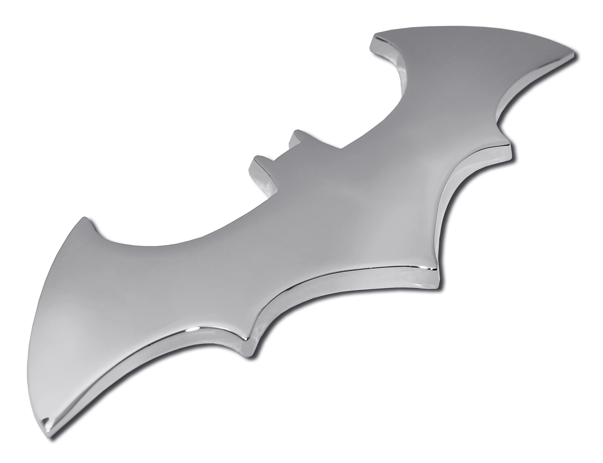 Elektroplate Officially Licensed Batman All Metal Chrome Emblem For Cars, Trucks, And All Auto | Universal Fit At 3.82'' X 2.5''