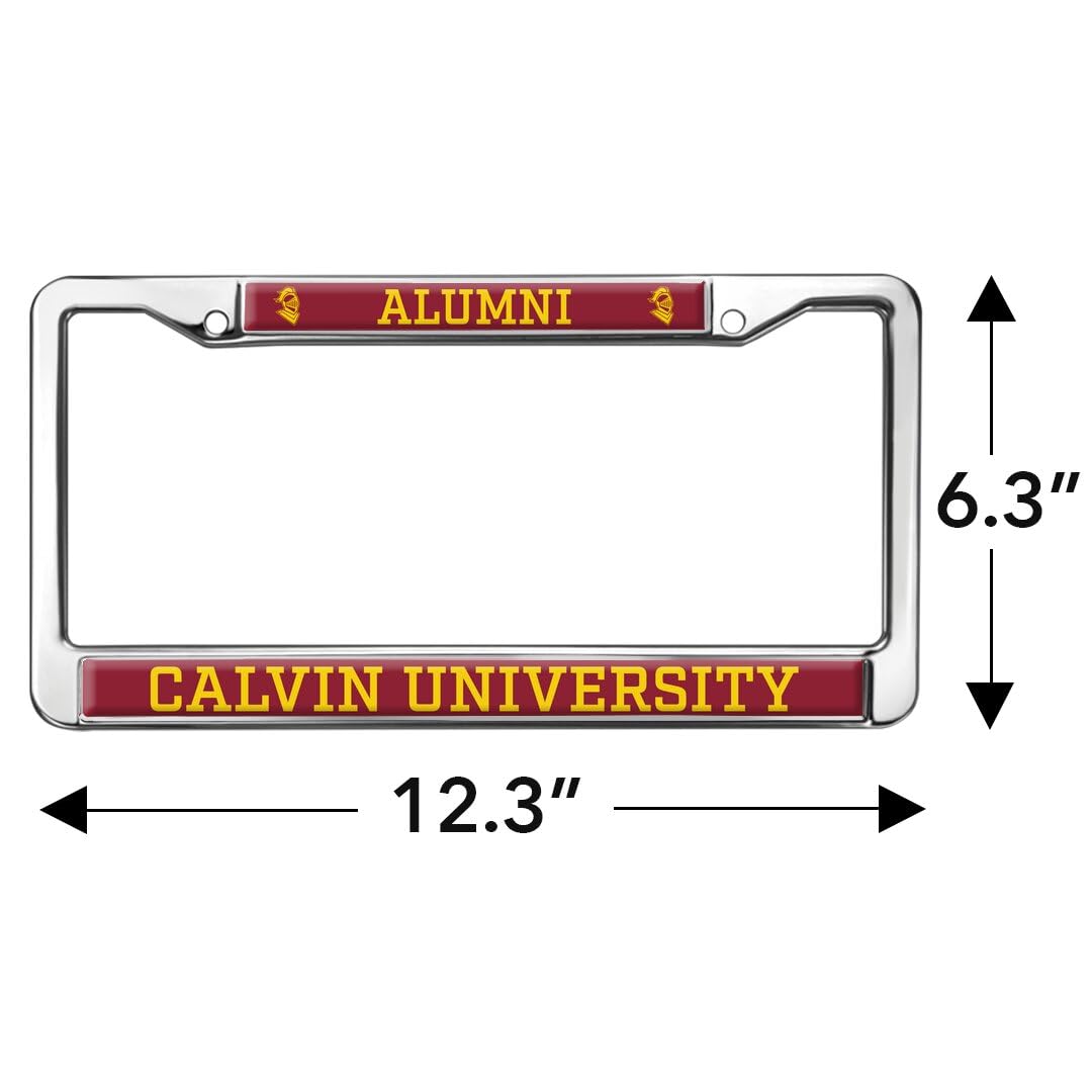 Calvin University Alumni Full Size Standard License Plate Metal Frame