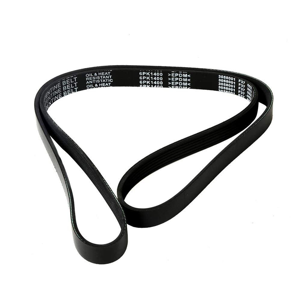 MOCA EPDM 6PK1400 Belt Compatible with 2006-2007 for Mercury Mariner 2.3L & for Mazda Tribute & for Dodge Stratus & for Ford Esc