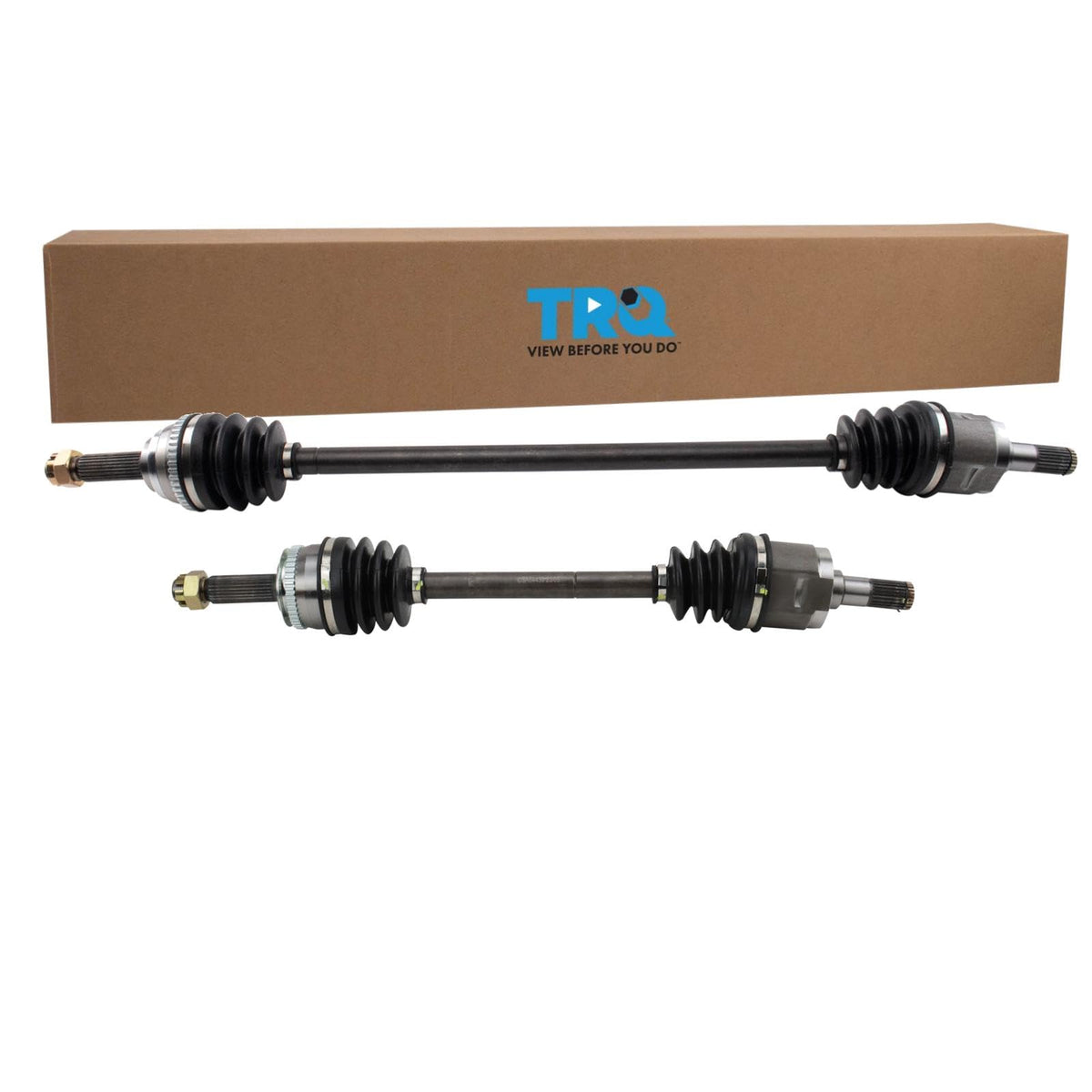 Trq Front Cv Axle Shaft Assembly Set Compatible With 2003-2005 Hyundai Accent