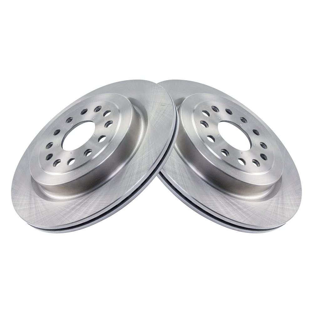 Trq Rear Brake Rotors Set Vented Compatible With 2019-2024 Ram 1500