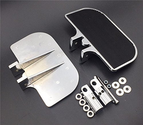 Xkh- Motorcycle Chrome Passenger Mini Floorboards Rear Footboards Foot Rest Pegs Mounts Compatible With Harley Davidson Electra
