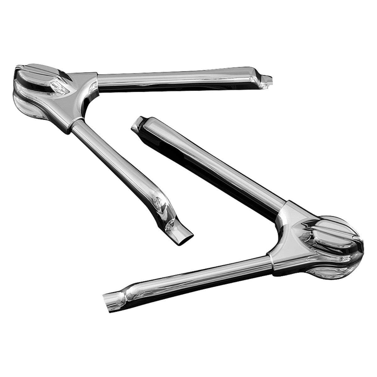 Kuryakyn 7815 Motorcycle Accent Accessory: Swingarm Covers for 2008-17 Harley-Davidson Softail Motorcycles, Chrome