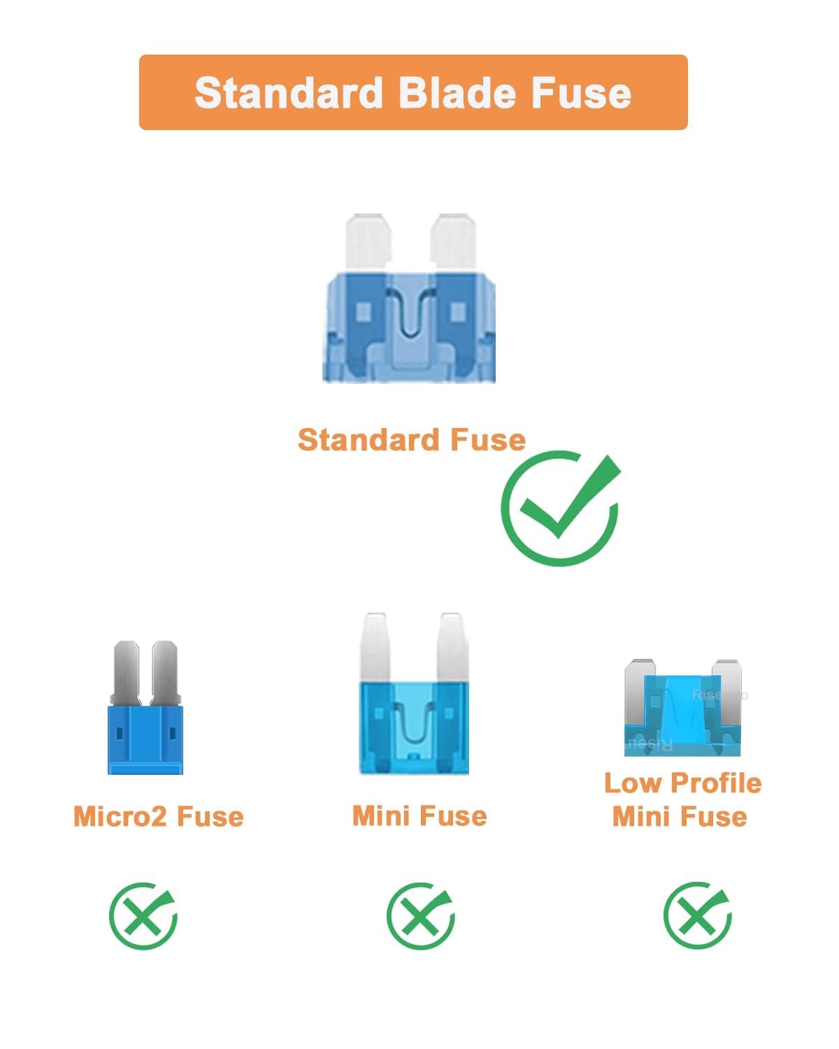 150Pcs Car Automotive Rv Standard Fuses - Auto Ato Blade Fuse Assortment Kit (2A 3A 5A 7.5A 10A 15A 20A 25A 30A 35A)