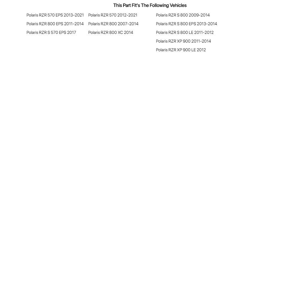 Tusk Utv Rear Window For Polaris Rzr S 800 Le 2011-2012