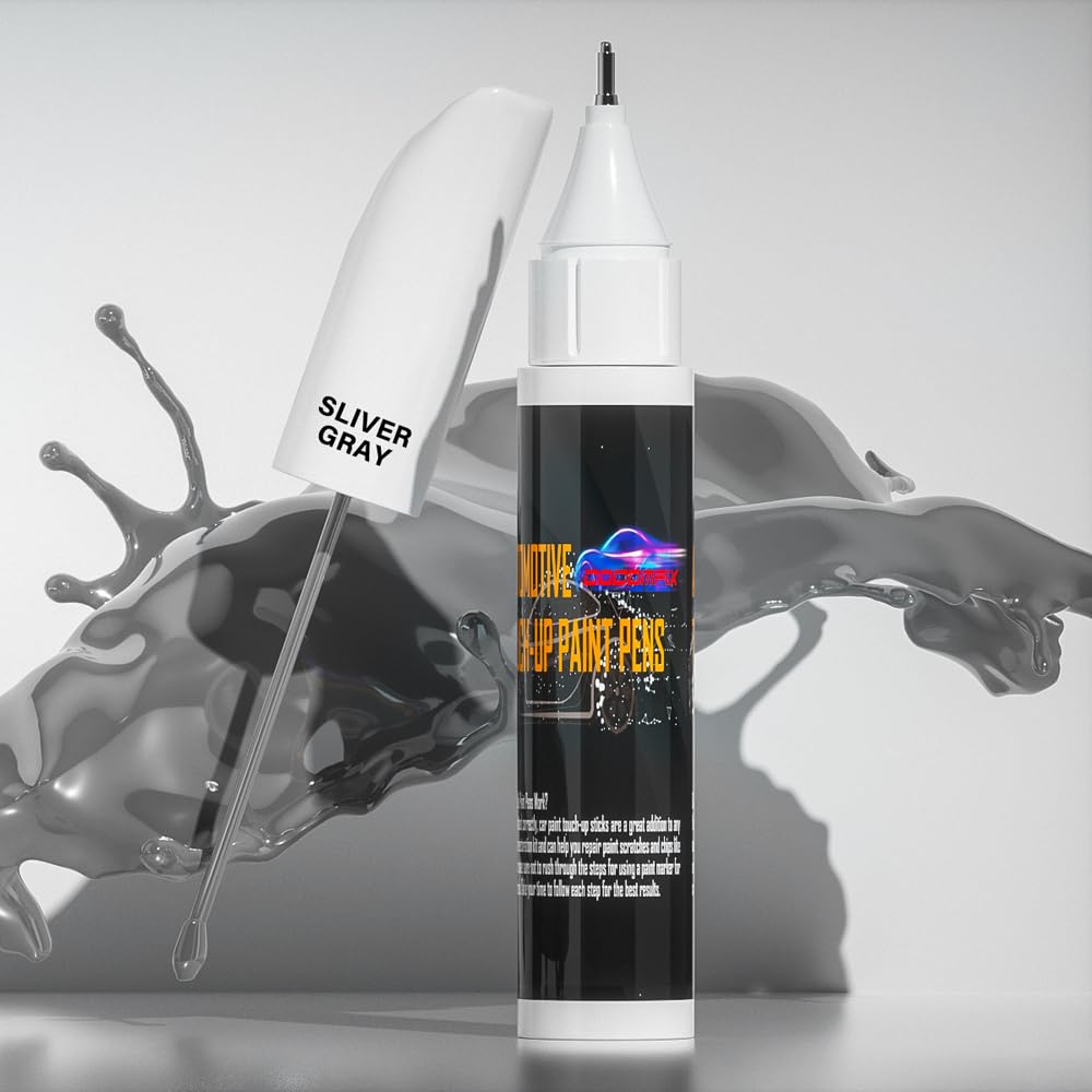 Touch Up Paint For Cars(Sliver Grey), Automotive Car Touch Up Paint Pen, Two-In-One Car Paint Scratch Repair, Car Scratch Remove